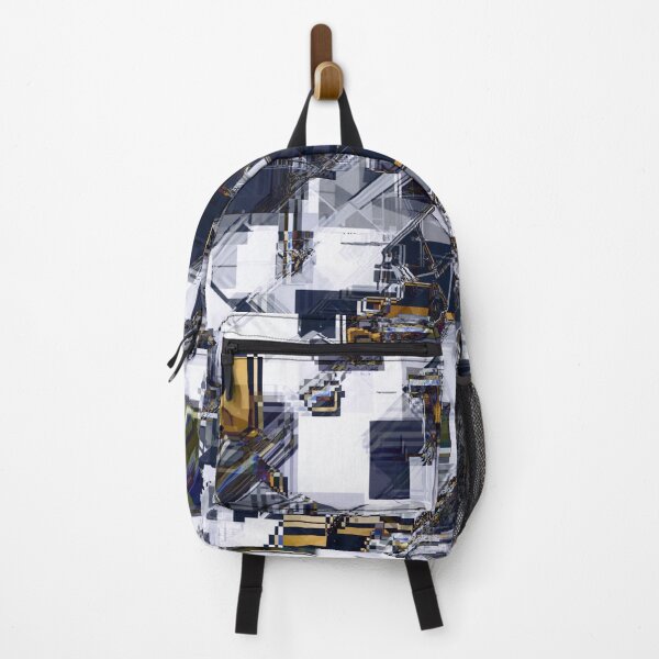 Item preview, geometric square pixel art abstract in brown and black designed and sold by Mrvell.