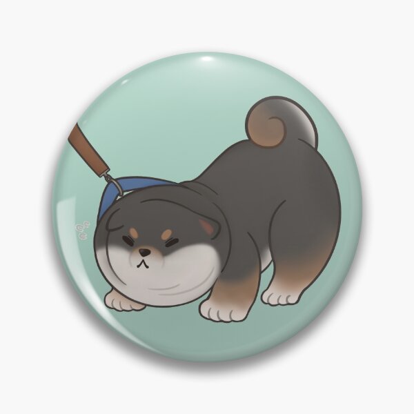 Item preview, Stubborn Shibe (Black & Tan) designed and sold by minkipp.
