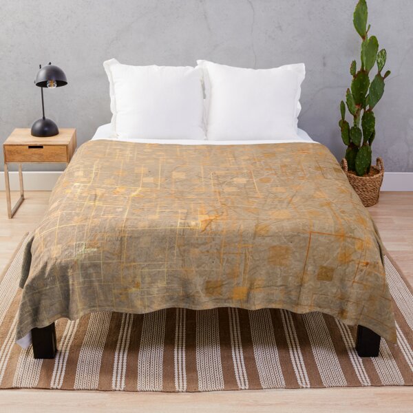 Item preview, brown geometric square pattern art abstract background designed and sold by Mrvell.