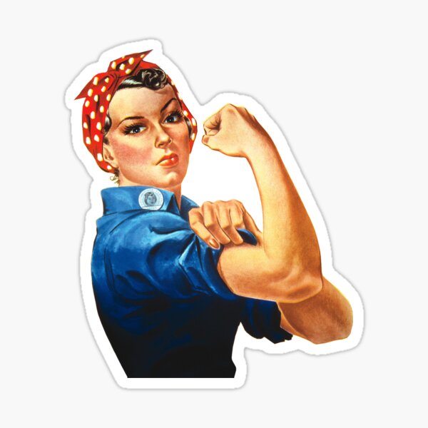 We Can Do It Woman War Sticker Sticker