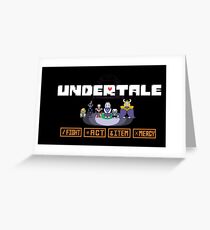 Undertale Greeting Card