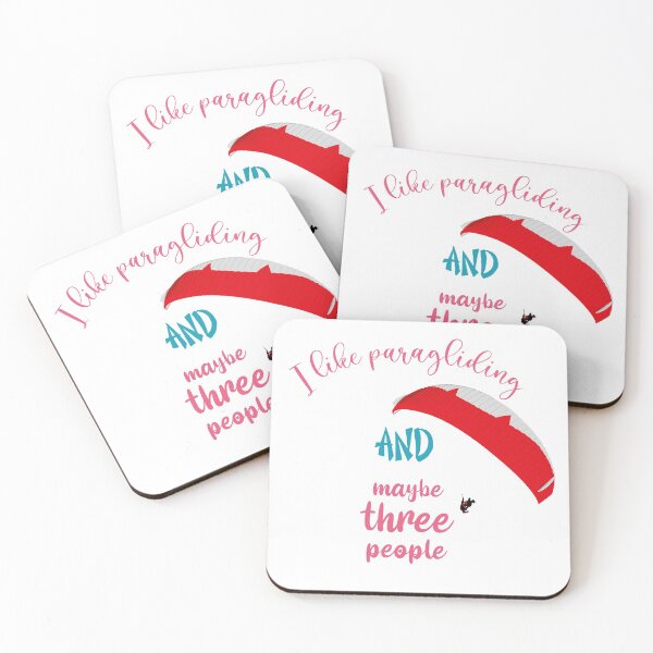 Item preview, i like paragliding and maybe three people : funny paragliding quote designed and sold by MyliaHamor.