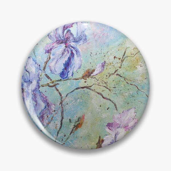 Item preview, Vintage Irises original painting designed and sold by BeeTartprints.
