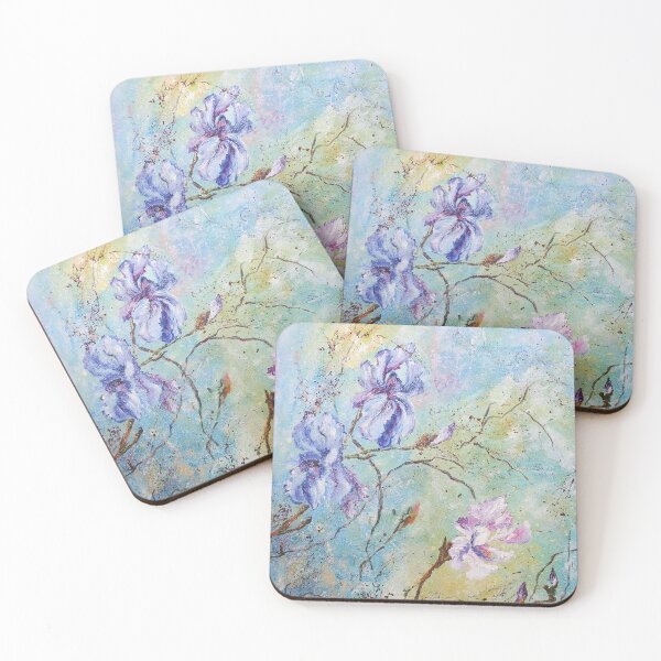 Item preview, Vintage Irises original painting designed and sold by BeeTartprints.
