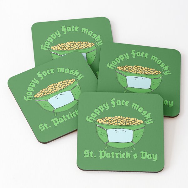 Item preview, Happy Face Masky St. Patricks Day - Pot Of Gold designed and sold by Chubuter.