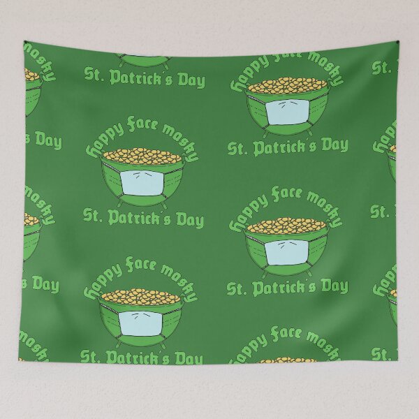 Item preview, Happy Face Masky St. Patricks Day - Pot Of Gold designed and sold by Chubuter.