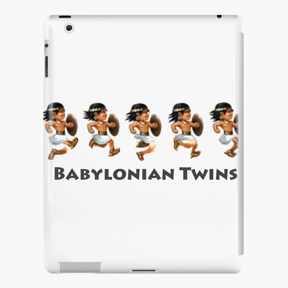 Basir sprinting in Babylonian Twins iPad Case & Skin