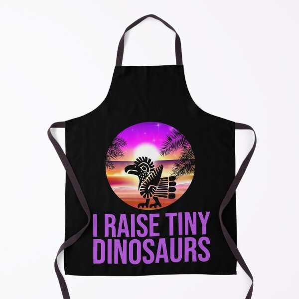 Item preview, i raise tiny dinosaurs. rooster dinosaur in a sunset background designed and sold by doctors-apparel.