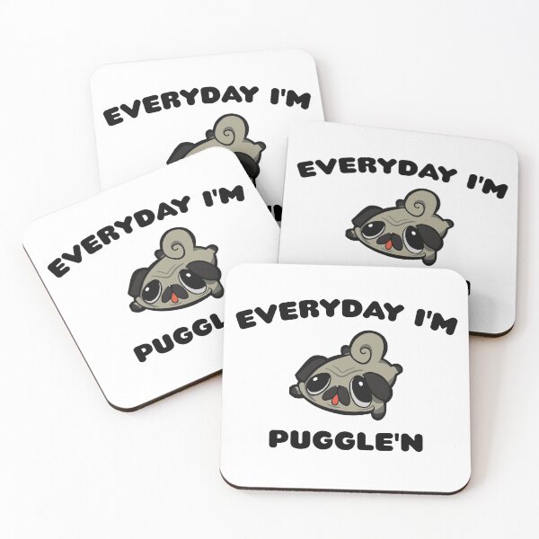 Item preview, Everyday I'm Puggle'n Funny and Cute Pug Pet Puggle Dog designed and sold by AJAD212.