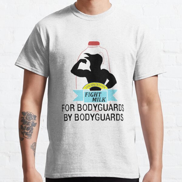  Hoodteez Fight Milk Men's T-Shirt, S Black : Clothing