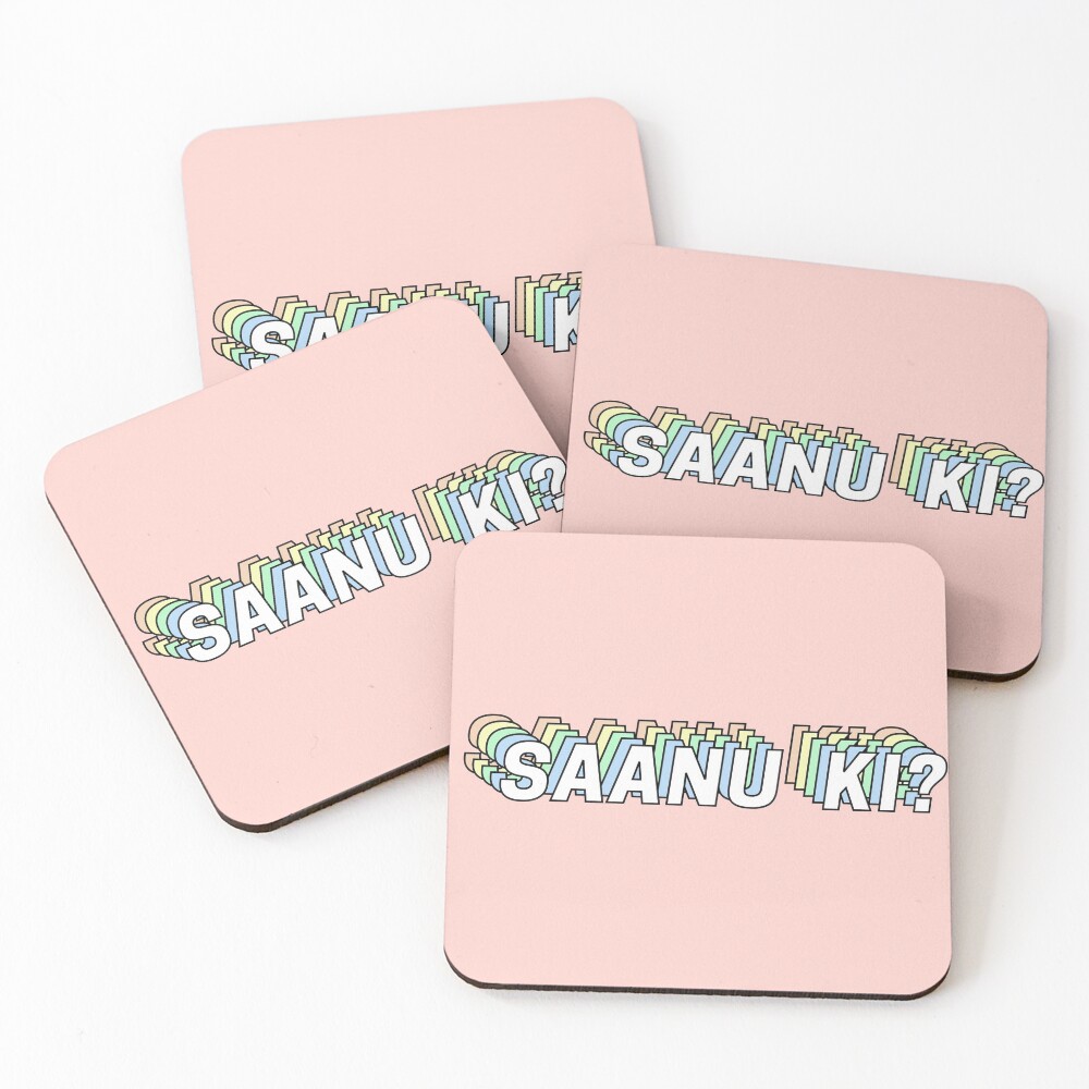 Saanu Ki? Coasters (Set of 4)