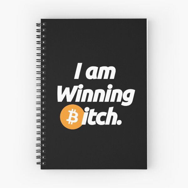 Item preview, I am Winning Bitcoin Trader Itch - Crypto Btc Love Currency Blockchain Quote designed and sold by elhefe.