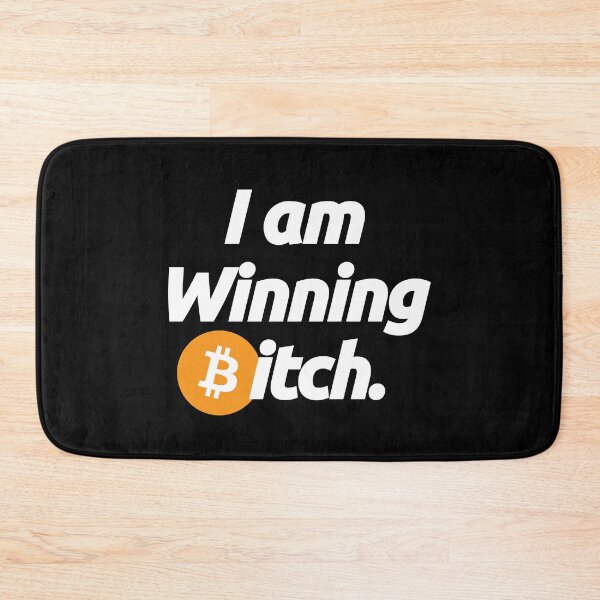 Item preview, I am Winning Bitcoin Trader Itch - Crypto Btc Love Currency Blockchain Quote designed and sold by elhefe.