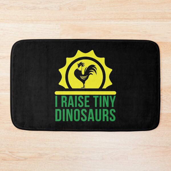 Item preview, i raise tiny dinosaurs. rooster dinosaur in a sunrise background designed and sold by doctors-apparel.