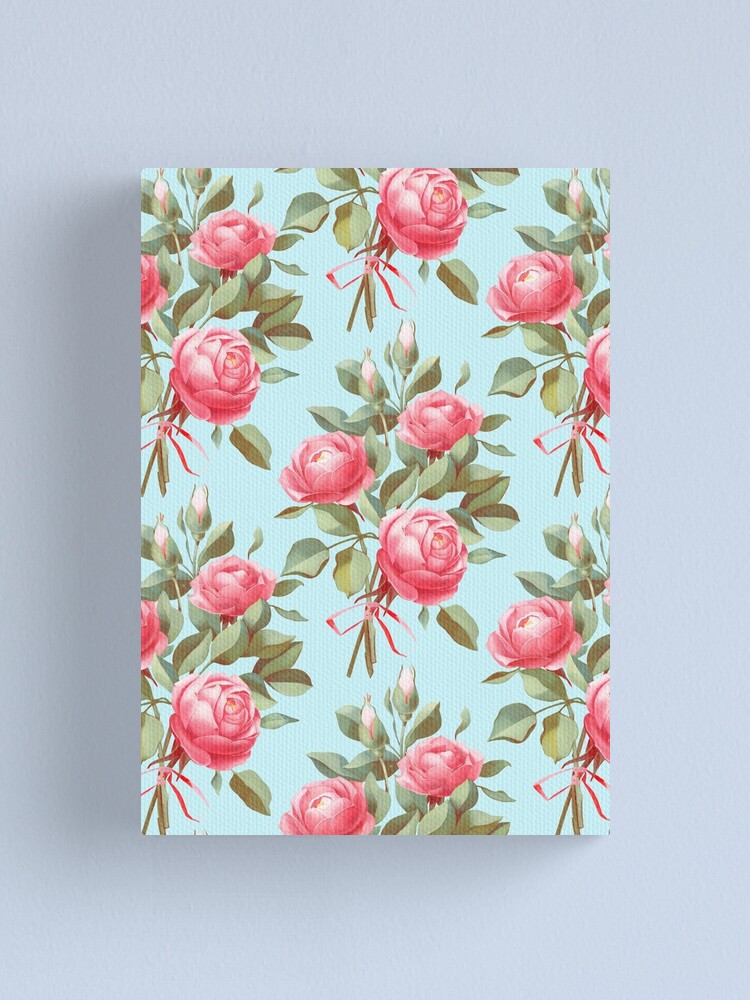 Alternate view of bouquet of three roses Canvas Print
