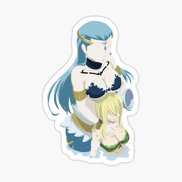 Aquarius Protecting Lucy From Fairy Tail Sticker By Alisoneve Redbubble