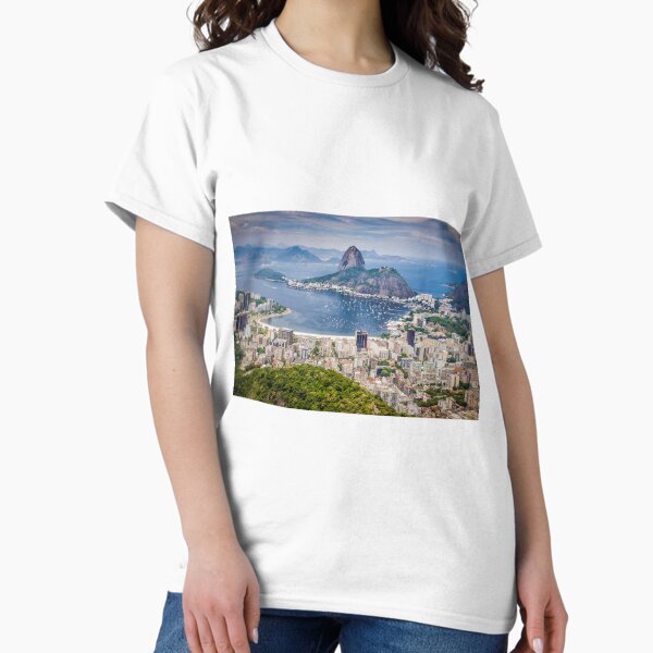 Rio de Janeiro aerial view Classic T-Shirt