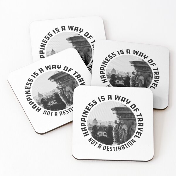 Item preview, Happiness is a way of travel not a destination  designed and sold by quarantineshop.