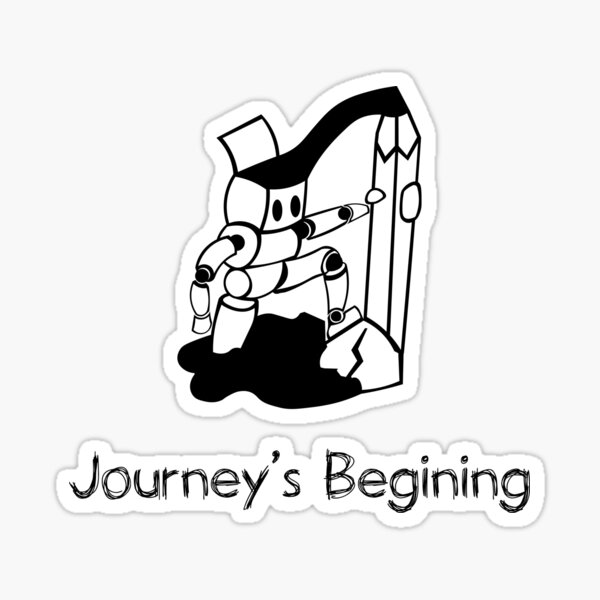 Journey's Beginning Sticker