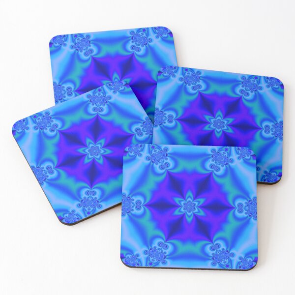 Artikelvorschau, Kaleidoscope Deep Blue Star VI - Cool Color Symmetry entworfen und verkauft von gphotobox.
