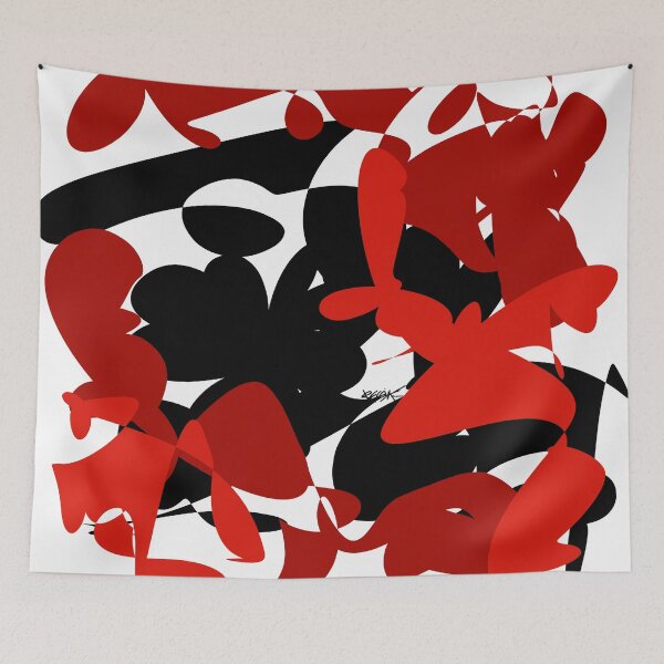Item preview, Automatic Abstract Red Black by RegiaArt designed and sold by regiaart.