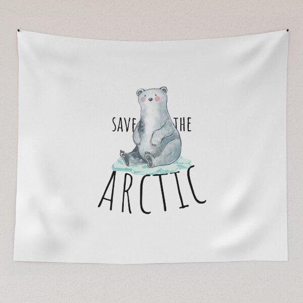 Item preview, Save the Arctic | Cute Polar Bear designed and sold by CozyMarket.