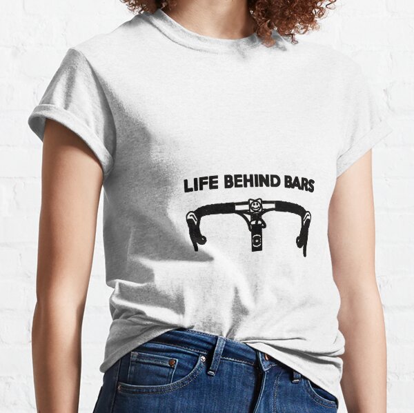 life behind bars bicycle t shirt