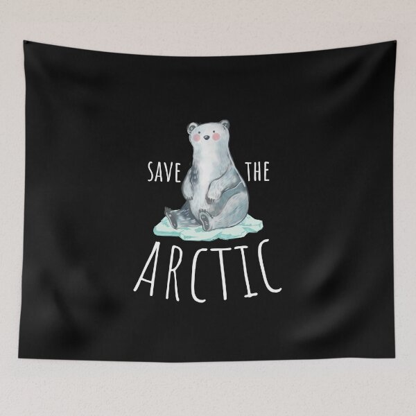 Item preview, Save the Arctic | Cute Polar Bear designed and sold by CozyMarket.