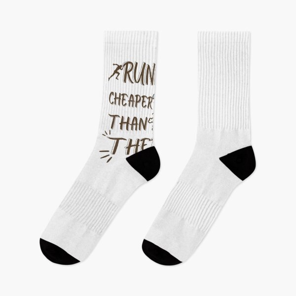 Item preview, Running Is Cheaper Than Therapy - Running Cat designed and sold by mewsis.