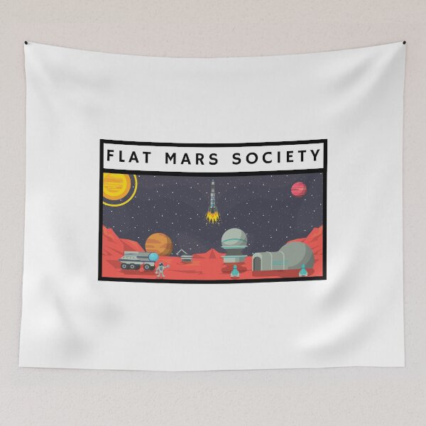 Item preview, Flat Mars Society designed and sold by C00KIESandMILK.