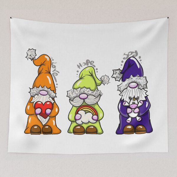 Item preview, Three Wise Gnomes designed and sold by lovingkakeart.
