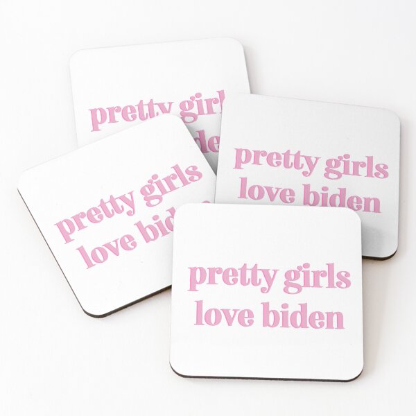 Item preview, "pretty girls love biden" quote  designed and sold by Aileenl07.