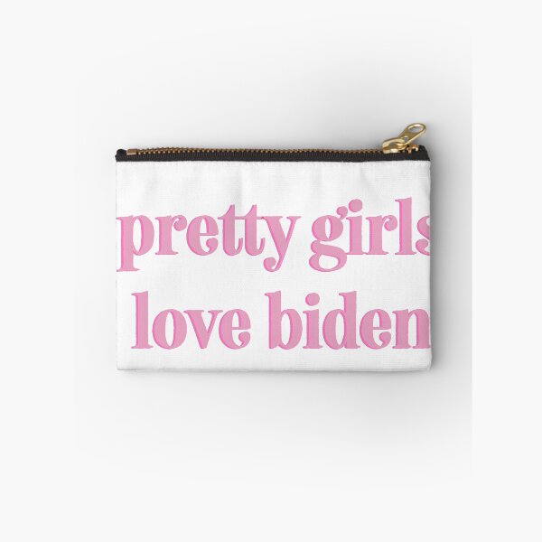 Item preview, "pretty girls love biden" quote  designed and sold by Aileenl07.