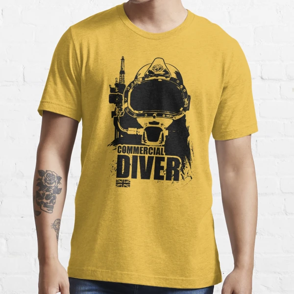 Buy Deep Sea Hard Hat Commercial Diver Short Sleeve T-Shirt: Mens