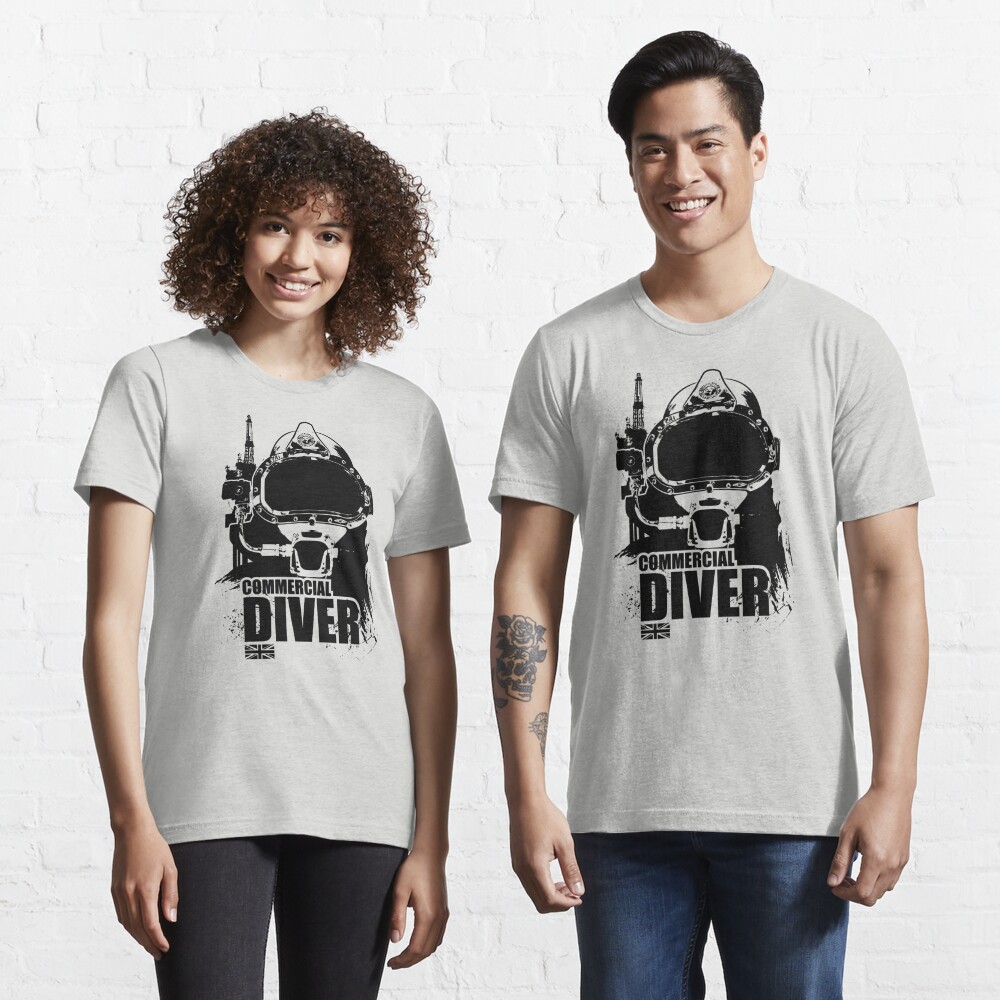 Deep Sea Hard Hat Commercial Diver Short Sleeve T-Shirt: Mens