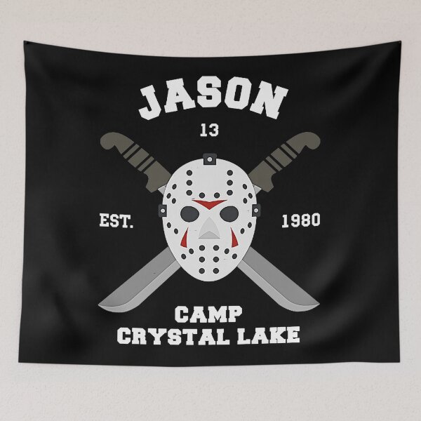 Artikelvorschau, J Voorhees - Crystal Lake T-Shirt entworfen und verkauft von Valkyrie175xr.