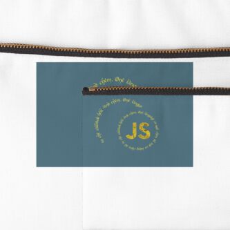 Thumbnail 2 of 4, Zipper Pouch, JavaScript One language to rule them all designed and sold by Threadrock.