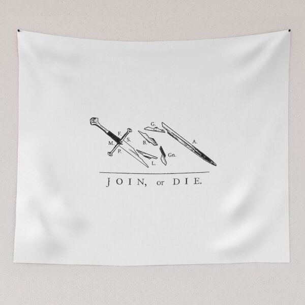 Item preview, Join or Die  Fellowship of the Ring designed and sold by Threadrock.