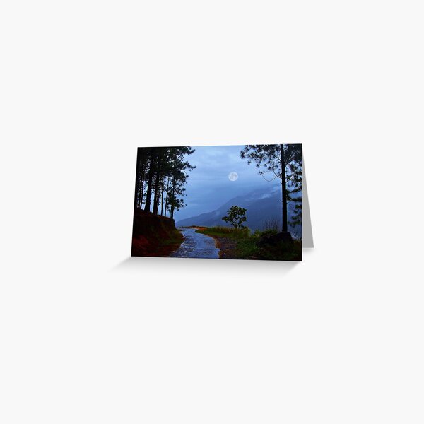 An Ode to a Moonlit Night! (please see description) Greeting Card