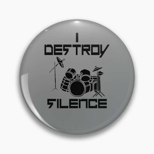 Item preview, I Destroy Silence Funny Drumming designed and sold by ByTekk.