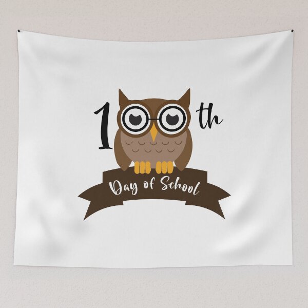 Item preview, HAPPY 100 DAYS OF SCHOOL CUTE OWL designed and sold by FLASHOP.