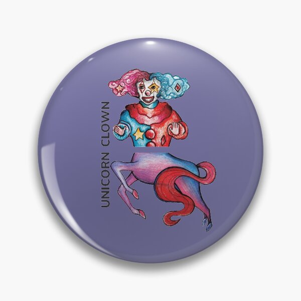 Item preview, UNICORN CLOWN by FrankenDuo blue gray designed and sold by FrankenDuo.