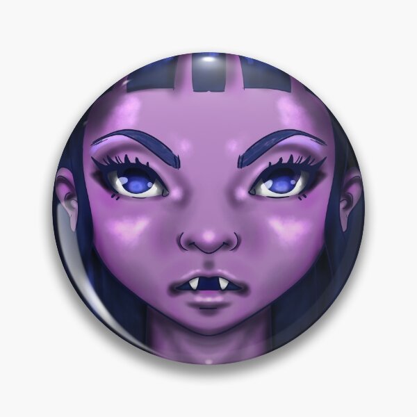 Item preview, Galactic Vampire C01B - Vampire Girl Cartoon Portrait designed and sold by Taladesignlab.