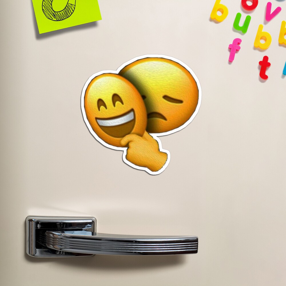 Double Face Emoji Magnet for Sale by vipinder