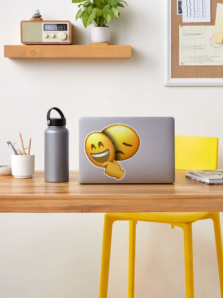 Double Face Emoji Sticker for Sale by vipinder