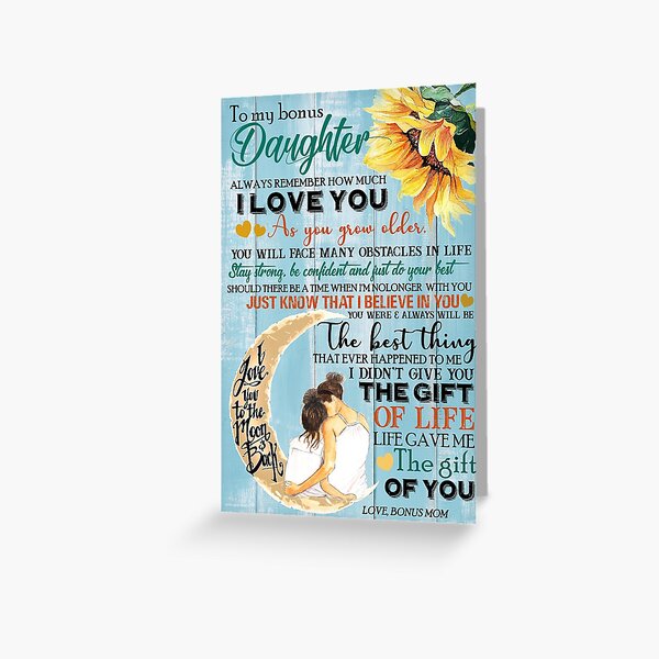 Item preview, Bonus Mom To Bonus Daughter-Just Know That I Believe In You designed and sold by Dirk345Store.