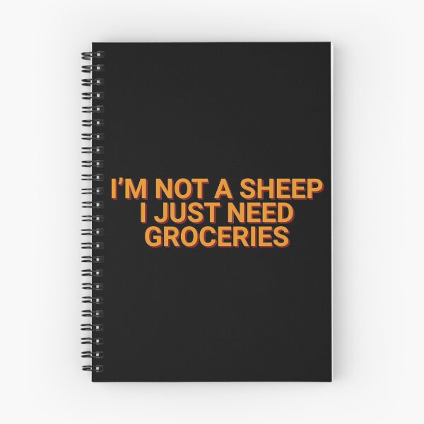 Item preview, I'm Not A Sheep I Just Need Groceries Anti Masker designed and sold by Sour Soul.