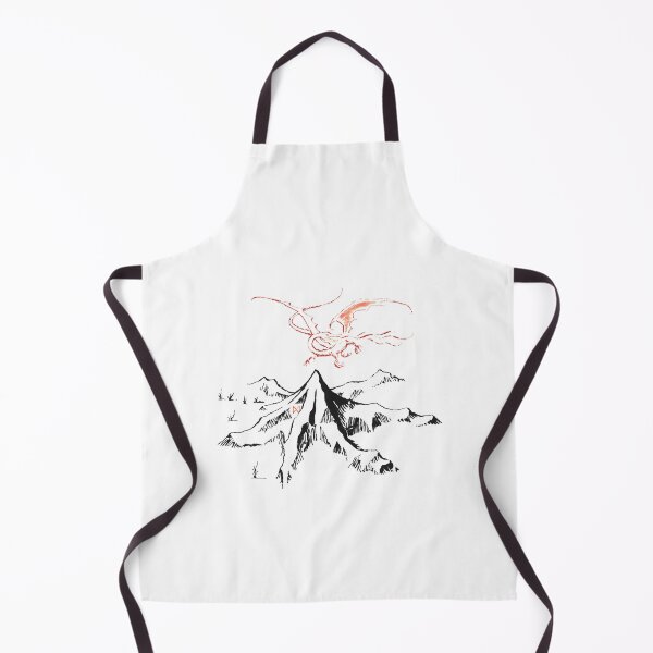 Item preview, Red Dragon Above A Single Solitary Peak Fan Art designed and sold by Threadrock.