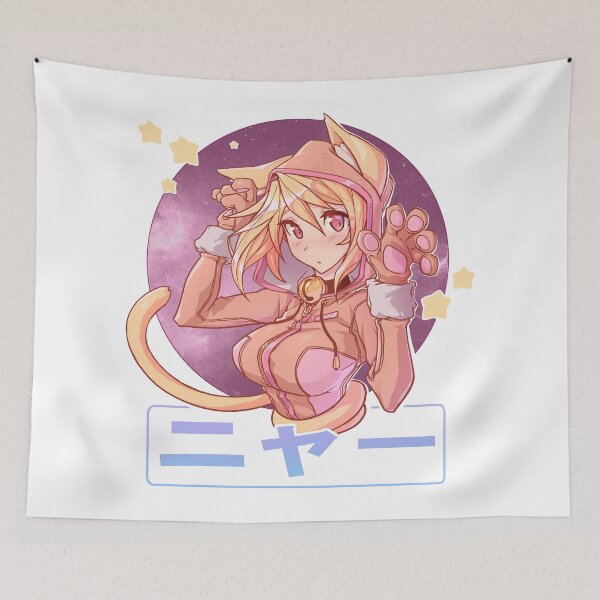 Item preview, sweet anime cat girl designed and sold by IGGI_art.