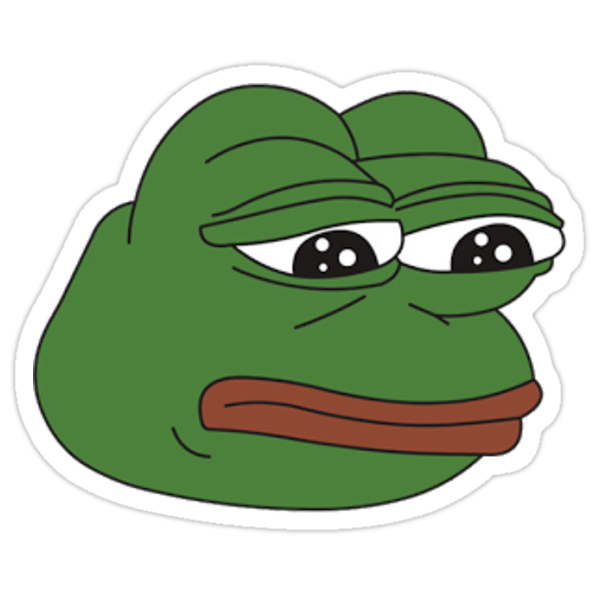  Funny Meme  Pepe  Frog Stickers by mandhlenkhosi Redbubble